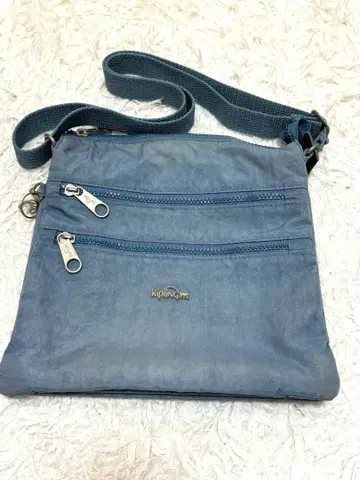 키플링 숄더백 나일론 스카이블루