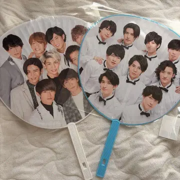 SnowMan 전원 점보 부채