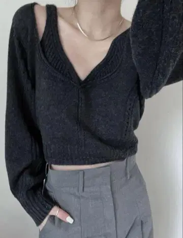 레어 UNIQLO Mame Kurogouchi knit set