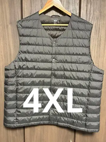 4XL 유니클로 울트라 라이트 다운 베스트 다크 브라운 새상품급