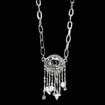 새상품 프로비던스의 눈 동공 마안 사안 에메랄드 아이 목걸이