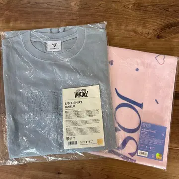 SEVENTEEN S/S T-SHIRT M 사이즈 블루 & 머플러 타월
