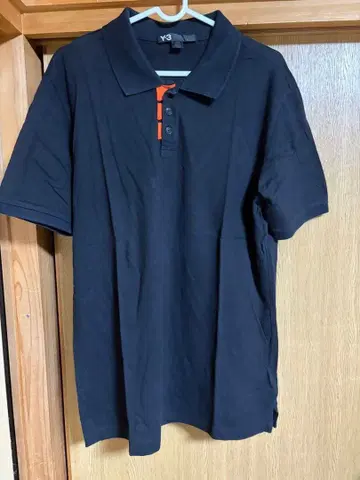 Y-3 블랙 피케 셔츠 L 사이즈