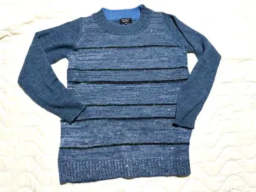 [ 미사용 ] 소니아 리키엘 탁한 블루 니트 스웨터