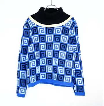 1980s 빈티지 디자인 니트 스웨터 아트 구제 의류 해외 구매