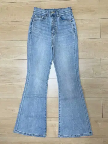 SLY 하이웨스트 플레어 데님 팬츠 S