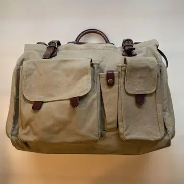 베이지 캔버스 백