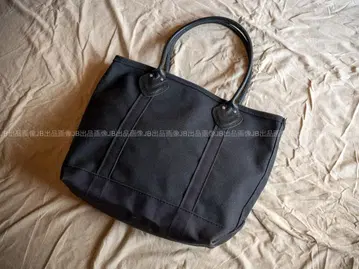 레어 L.L.Bean 가죽 핸들 보트 앤 토트백 미디엄