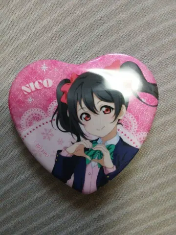 러브 라이브 아토레 미니 복권 B상 하트 글리터 배지 야자와 니코