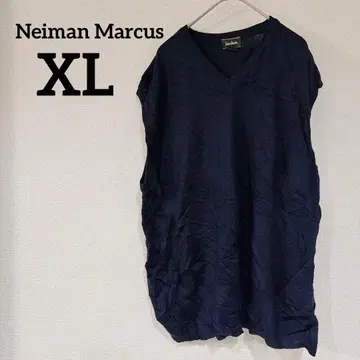 새상품급 Neiman Marcus [ XL ] 네이비 V넥 니트 베스트