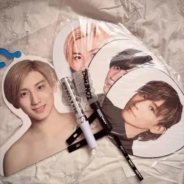 SixTONES 쿄모토 타이가 응원봉 체인에라 부채 포토 행거