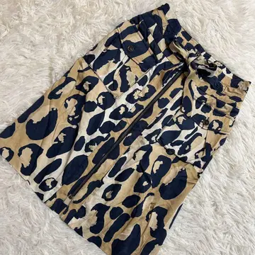 DIANE von FURSTENBERG 올 패턴 스커트 베이지 2 실크