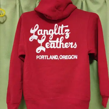 랑글리츠 레더스 레드 후드티 S사이즈