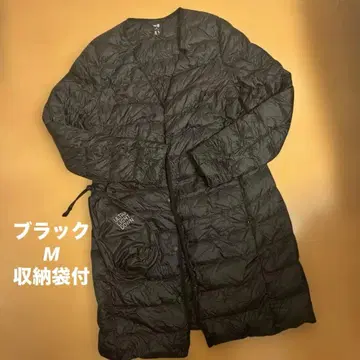UNIQLO M 울트라 라이트 롱 다운 자켓 블랙 코트