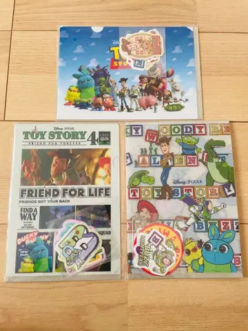 토이스토리 A5 클리어 파일 3종 세트