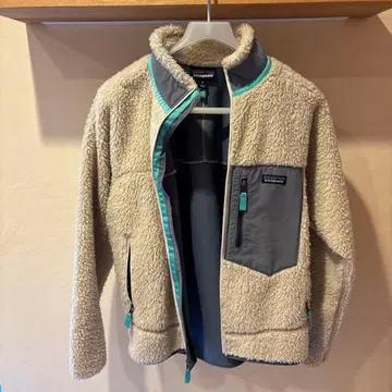 Patagonia 플리스 자켓 M 베이지/그레이