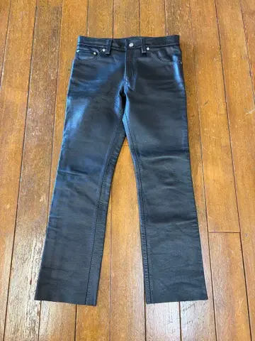 666 Leather pants 블랙 가죽 팬츠 사이즈 30