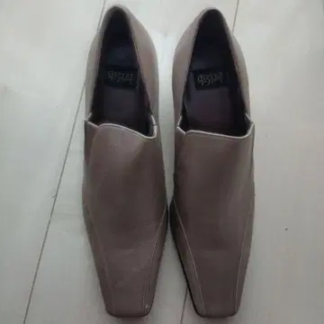 히미코 베이지 가죽 하이힐 24.5cm