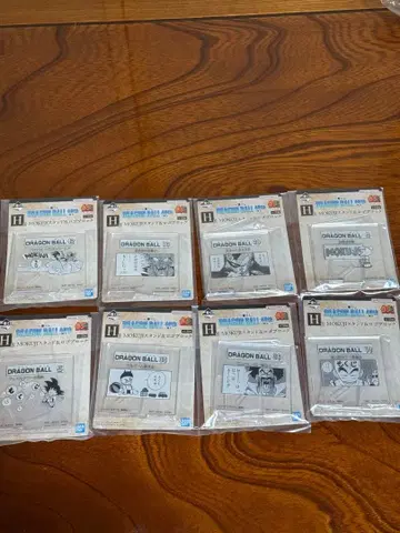 제일복권 드래곤볼 목지 로고 블록 8개 세트