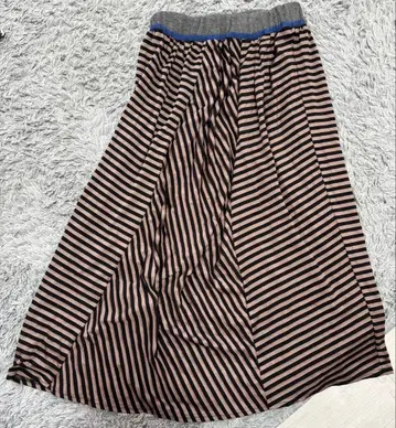 스트라이프 플레어 스커트 사이즈 38