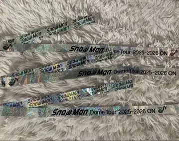 Snow Man Dome Tour ON 은색 테이프 3개 풀
