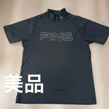 새상품급 PING 남성용 M 사이즈 블랙 셔츠