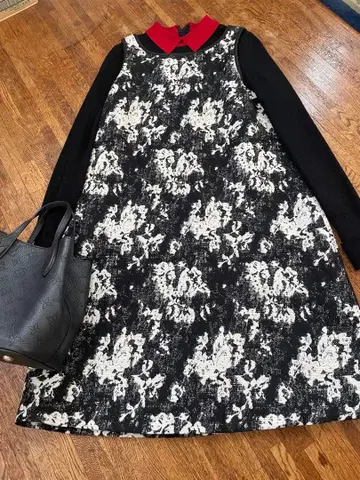 새상품급 폴카 원피스 레이어드 정가 14만