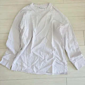 자라 ZARA 옅은 핑크 트레이닝복 M 사이즈 긴팔 둥근 카라