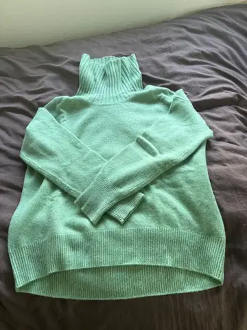 SHIPS 민트 그린 터틀넥 스웨터