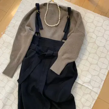 그랜더블 스콧 클럽 서스펜더 타이트 스커트