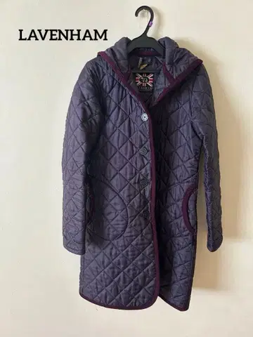 LAVENHAM 후드 부착 퀼팅 자켓 브랜든