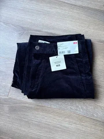 미사용 새상품 유니클로 코듀로이 커브 팬츠 M 네이비