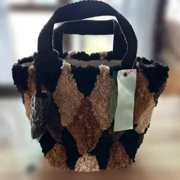 다이아몬드 패턴 토트백