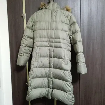 LLBean 롱 다운 자켓 카키 그린