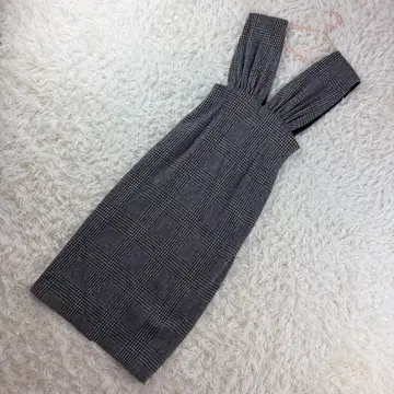 새상품급 Whim Gazette 점프 스커트 원피스 38 글렌체크