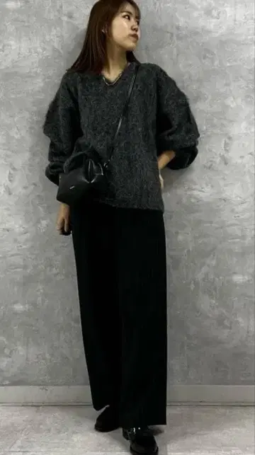 [새상품] Rouge vif la cle 샤기 니트 풀오버