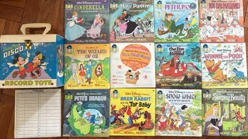 Walt Disney book and record & box