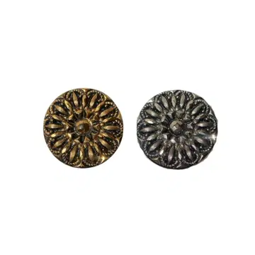 영국 부품 현지 구매 플라워 모티브 메탈 귀찌