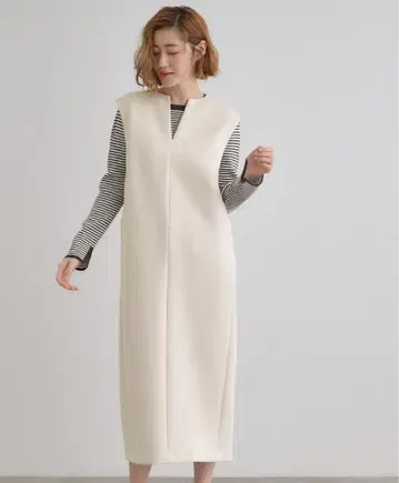 grove 아이보리 슬리브리스 원피스. 가을/겨울/봄