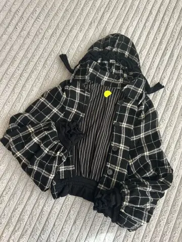 Hisui 변형 자켓 체크 돌먼 M