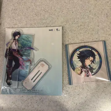 원신 중국 콜라보 팝업 이벤트 한정판 쇼 캔뱃지 아크릴 스탠드