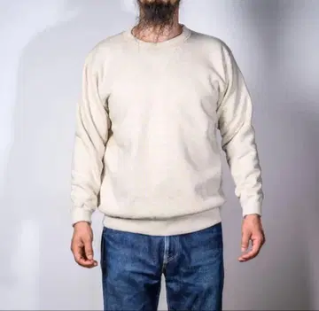 BONKURA 본쿠라 양V 트레이닝복 맨투맨 38 오트밀