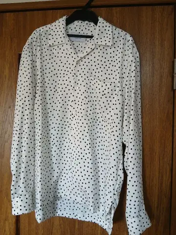 ATTACHMENT 도트 무늬 긴팔 셔츠