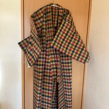 기모노 체크 무늬