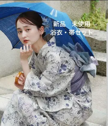 새상품 미사용 utatane 유카타 오비 세트