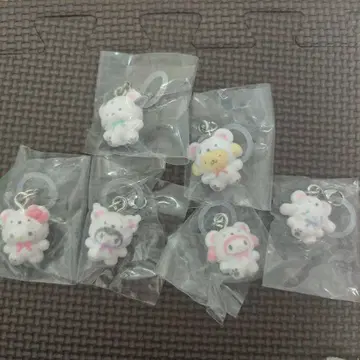 산리오 포근포근 스노우 메지루시 액세서리