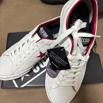 ALL STAR 화이트 가죽 스니커즈