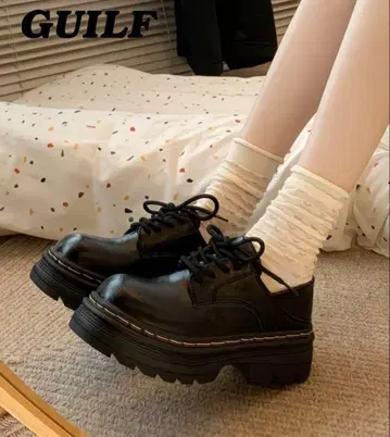 GUILF 블랙 로퍼 통굽 23.5cm