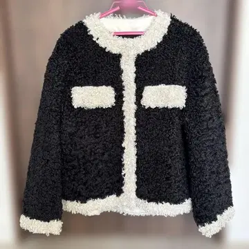 안미누 바이컬러 코트