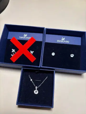 Swarovski 목걸이, 귀걸이 세트